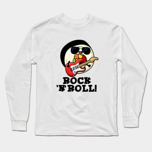 Rock n Roll Cute Sushi Roll Pun Long Sleeve T-Shirt